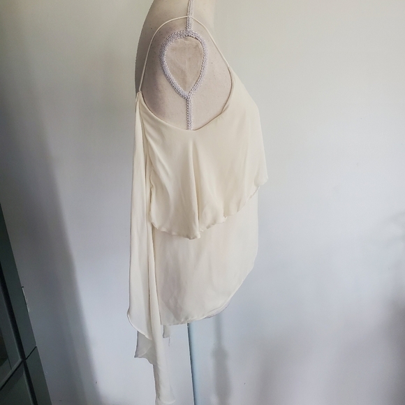 Alice + Olivia White Silk Layered Camisole - Picture 8 of 10